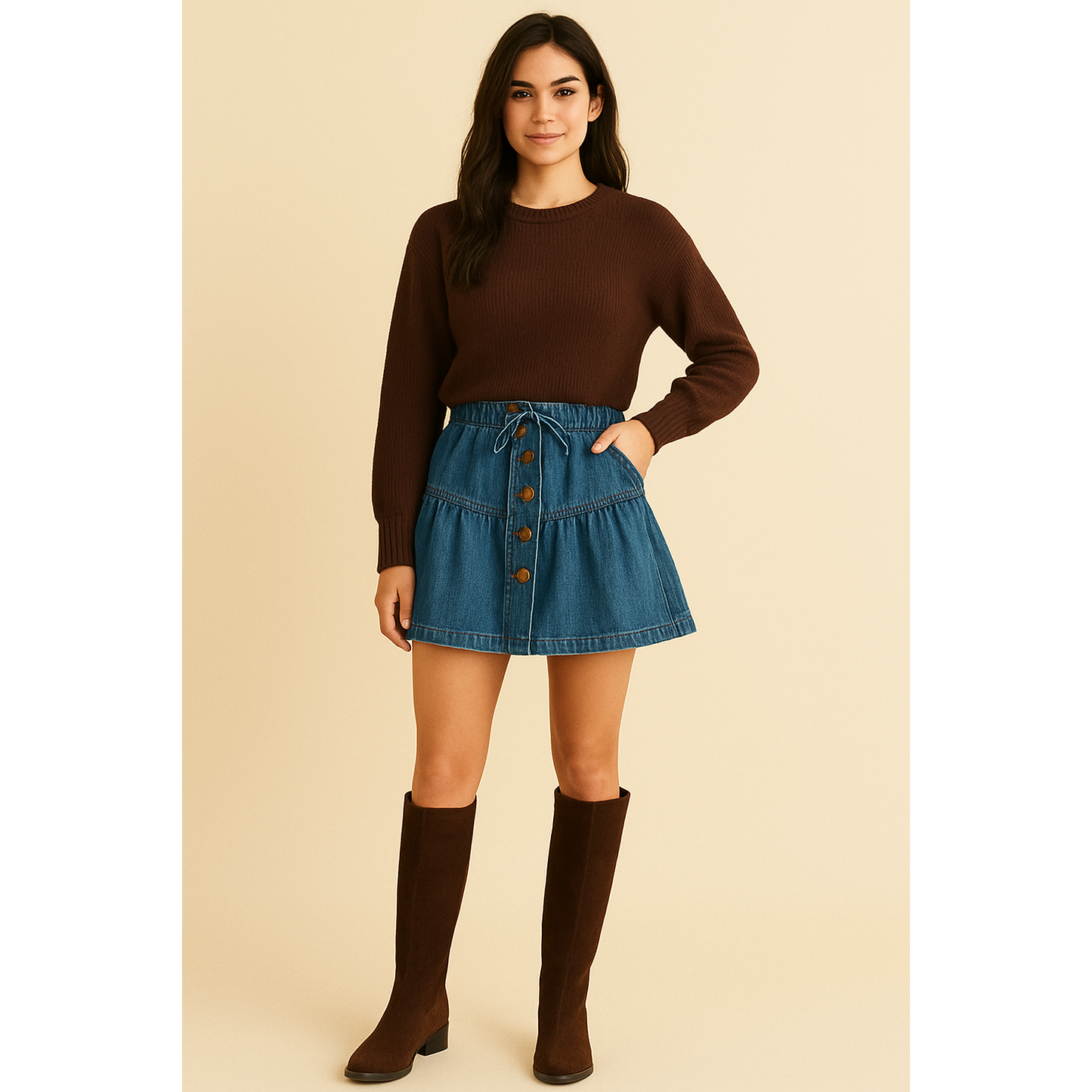 Willow Denim Mini Skirt