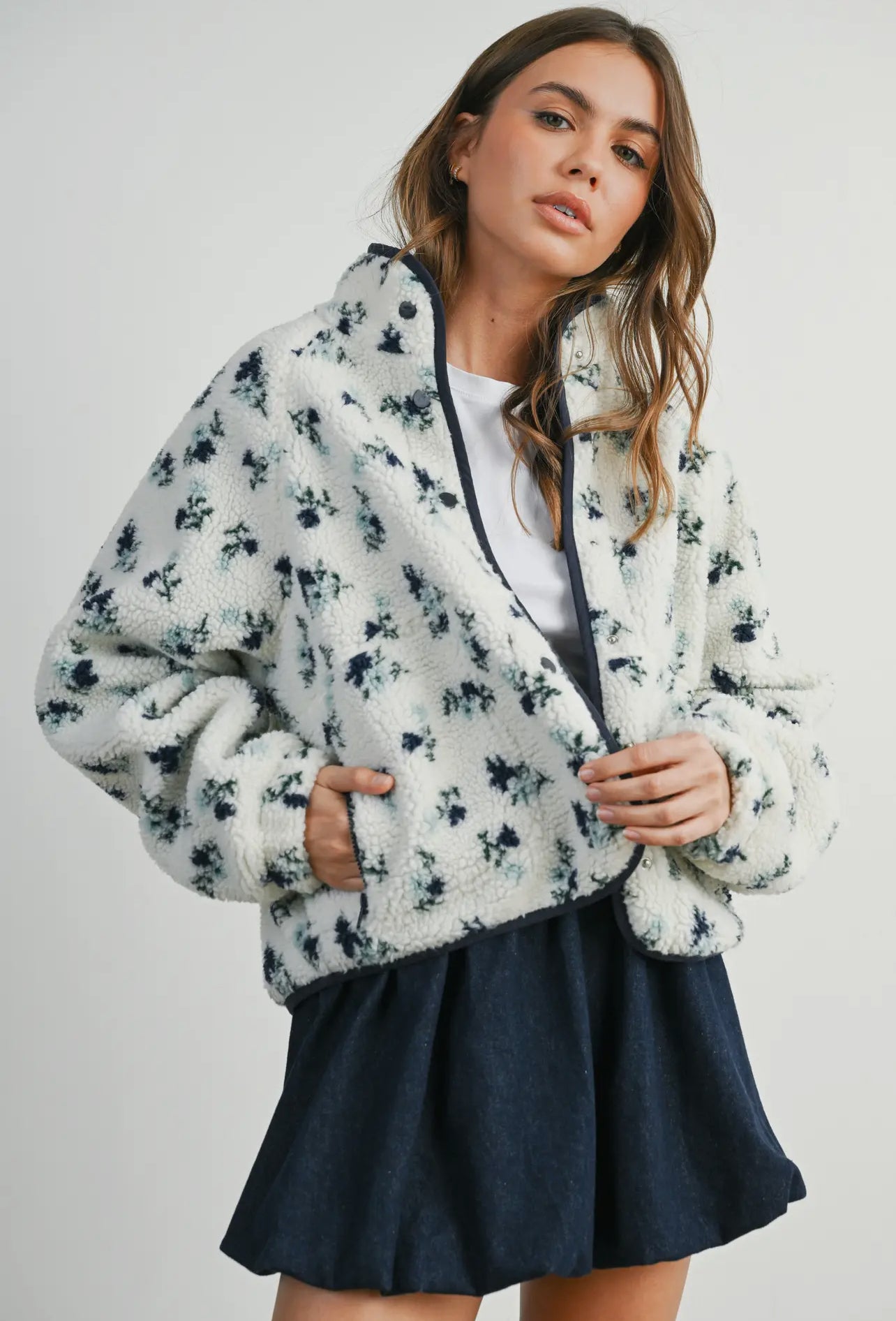 Snowfall Bloom Sherpa Jacket