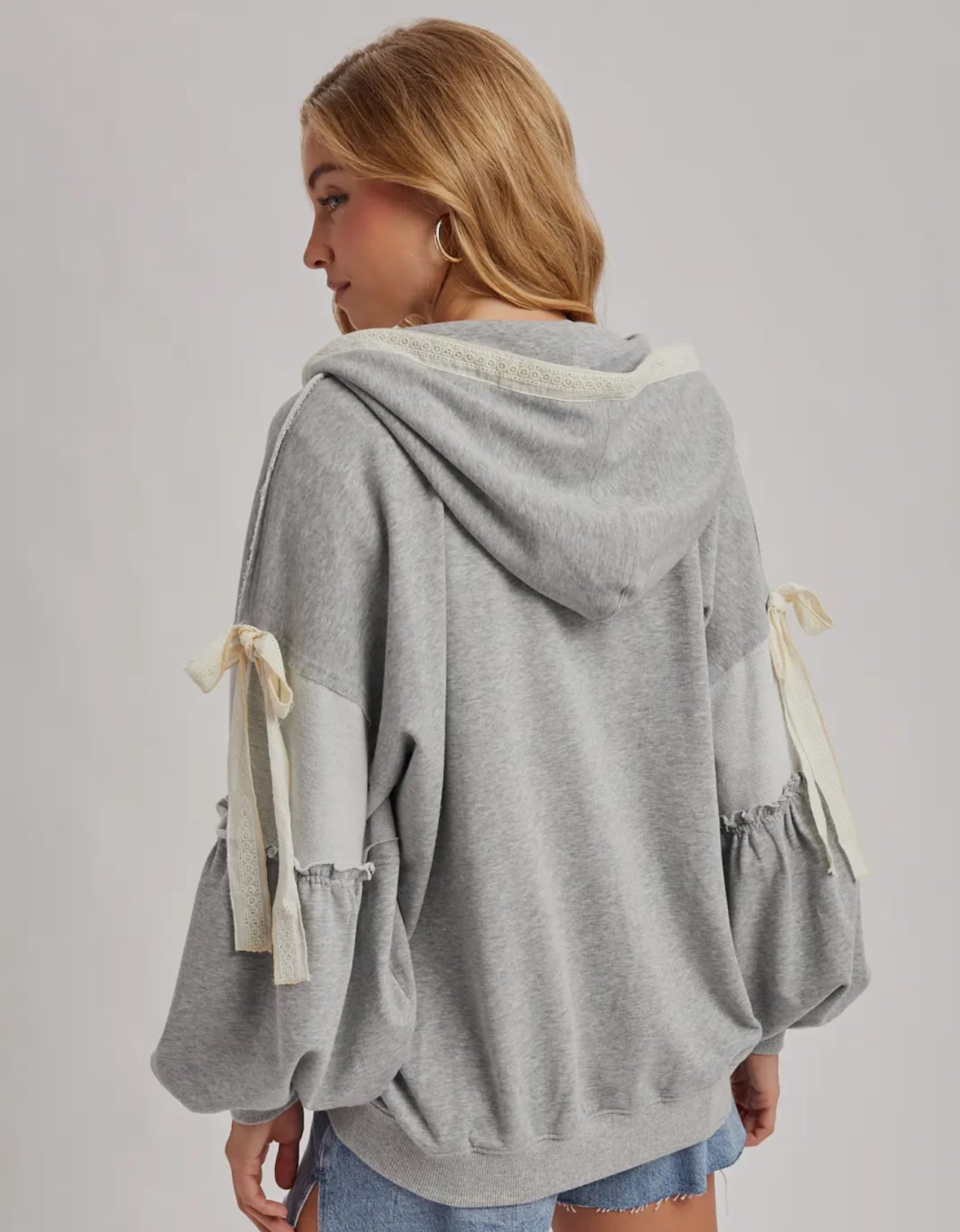 Lace-Trim Daydream Hoodie