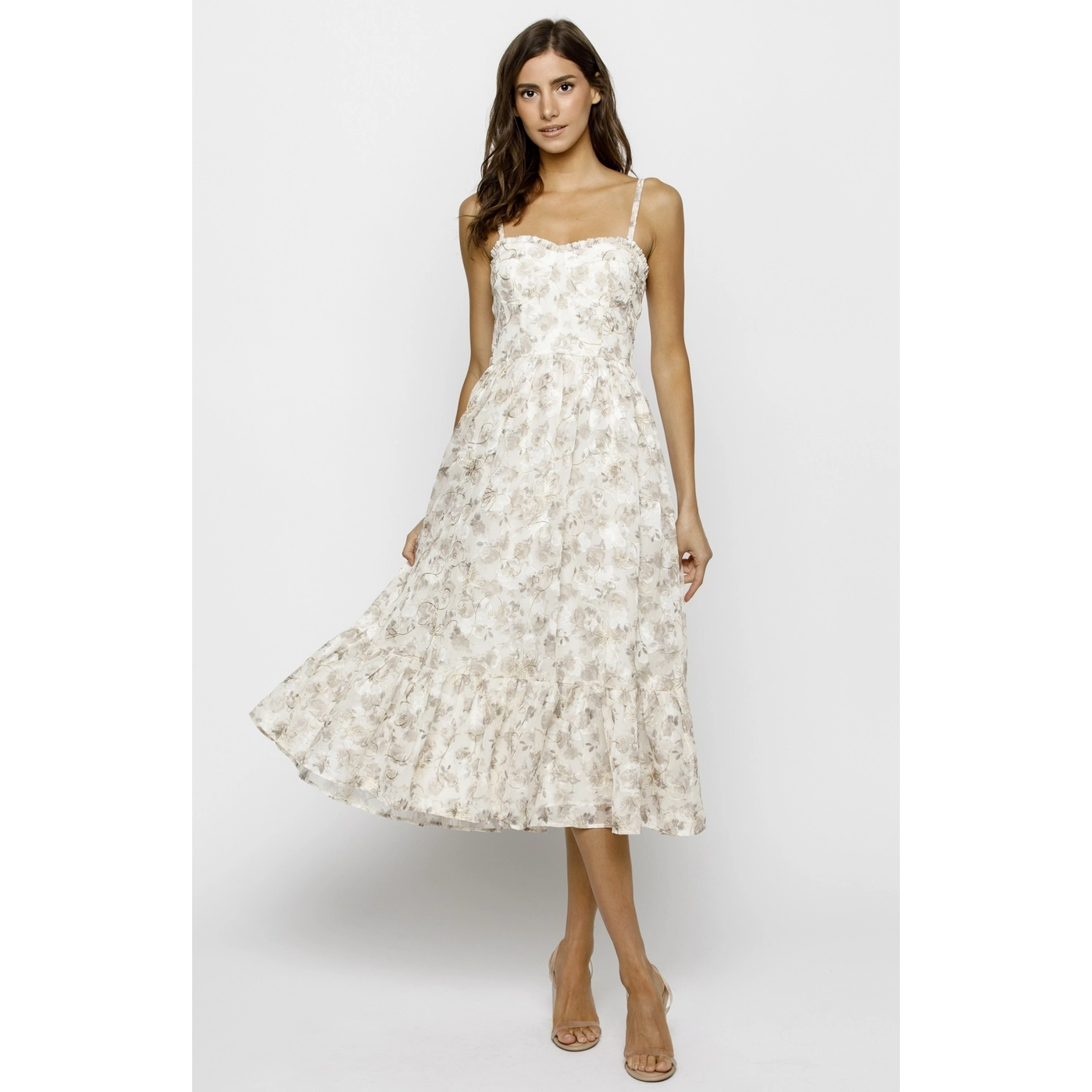 Blossom Grace Midi Dress