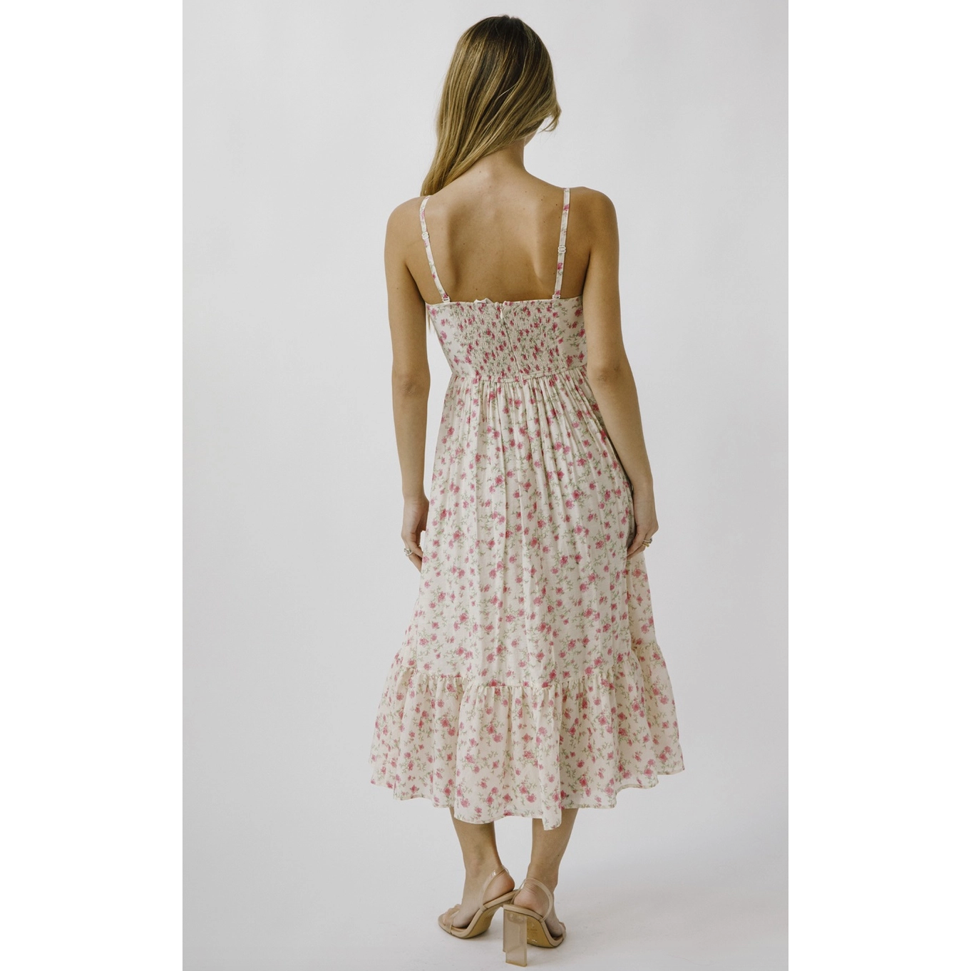 Petal Charm Midi Dress