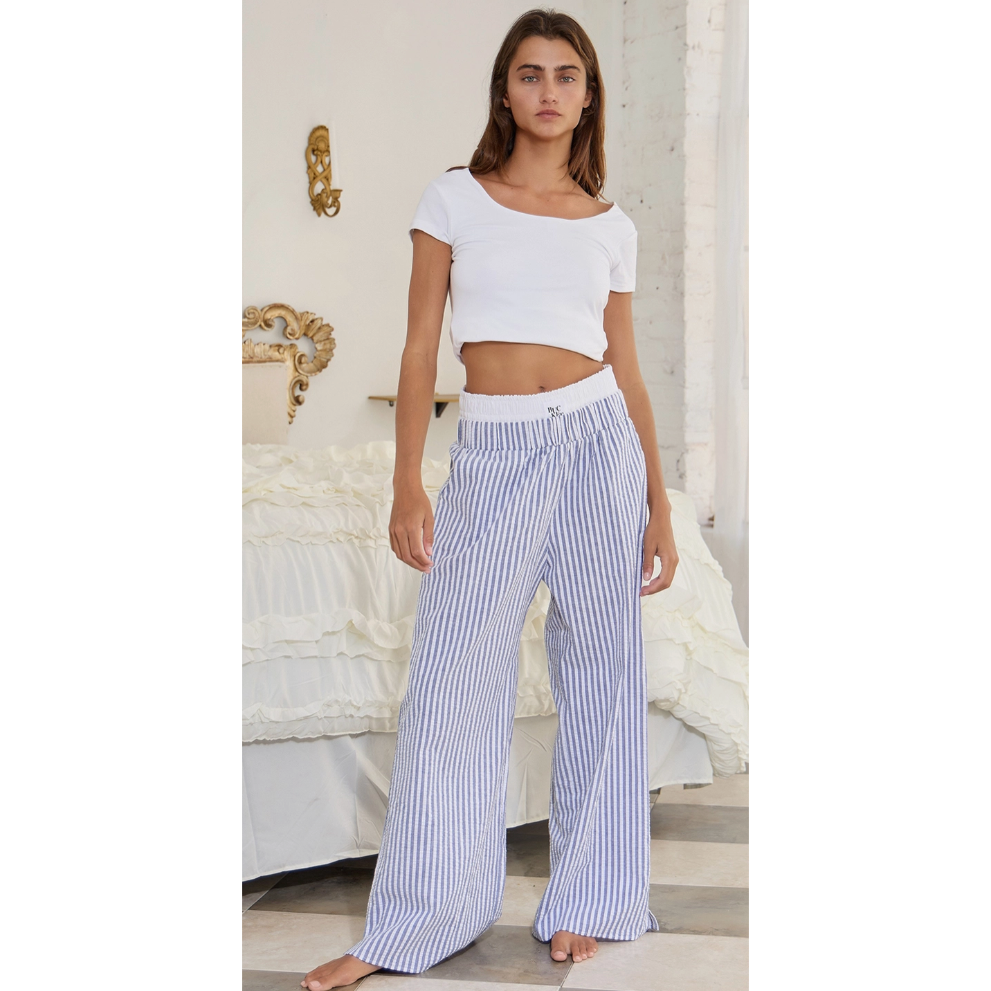 Coastal Breeze Striped Lounge Pants