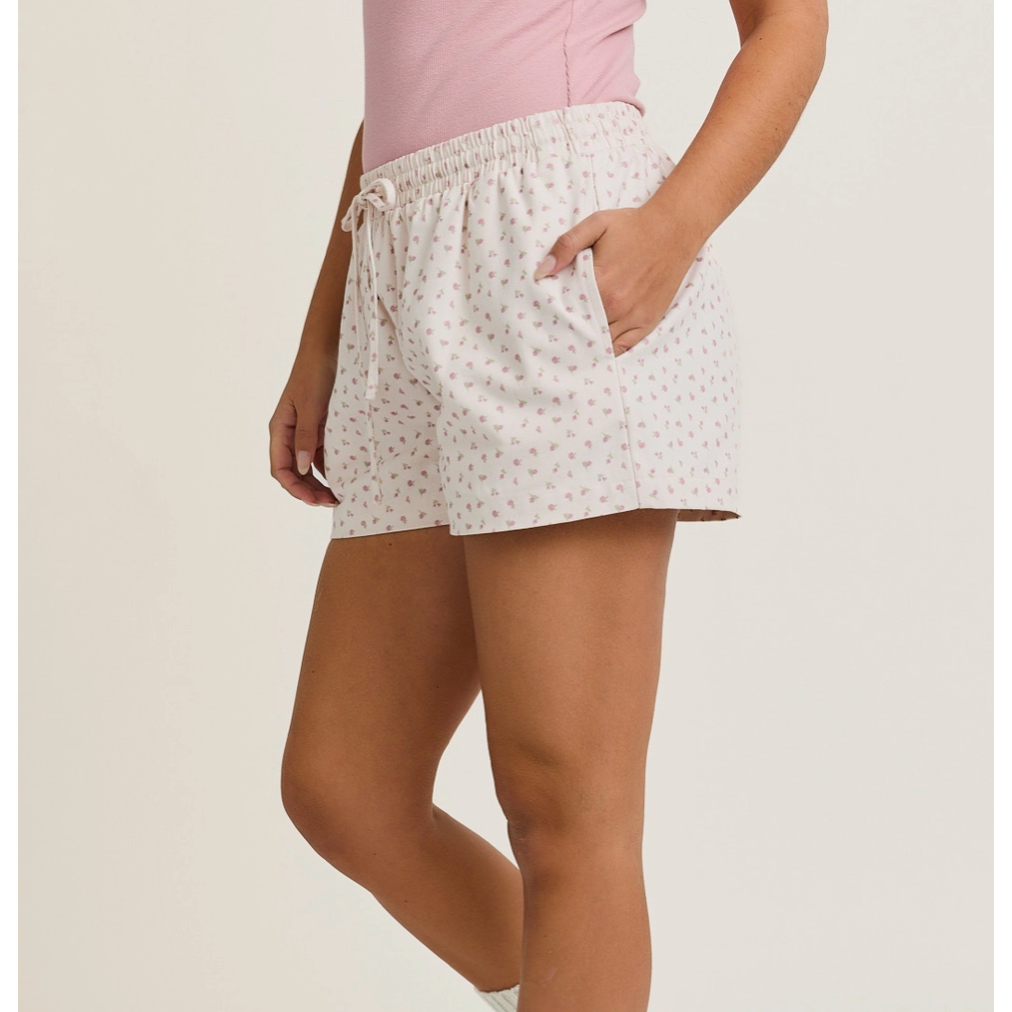 Rosy Retreat Lounge Shorts