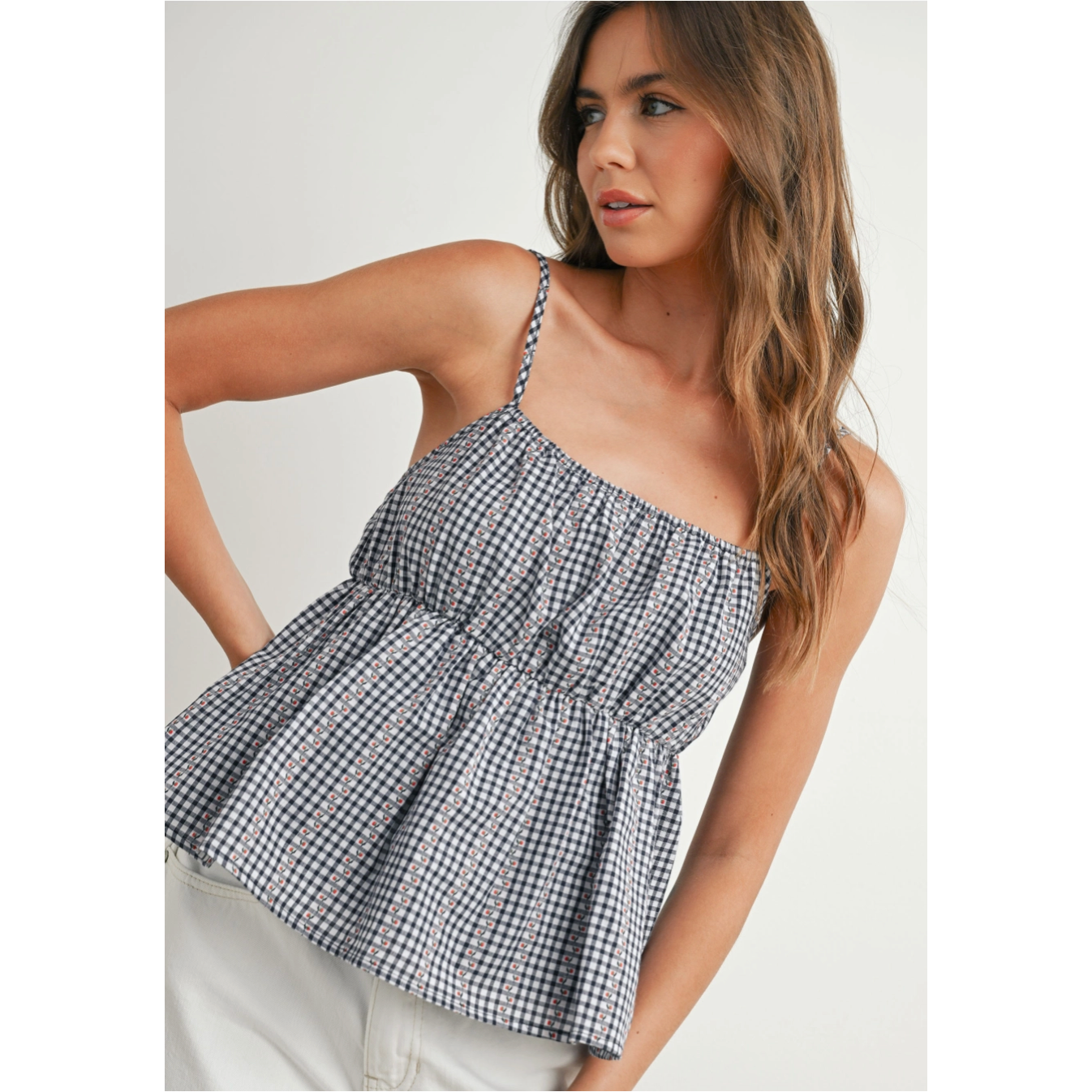 Bluebell Picnic Peplum Top