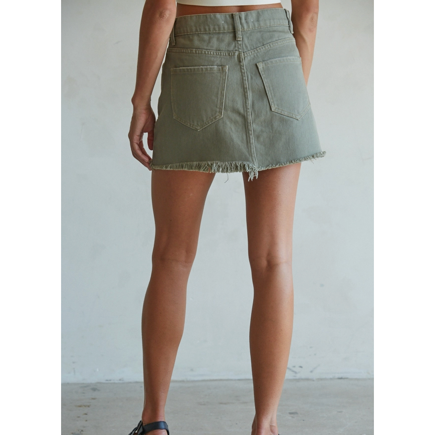 Olive Coast Mini Skirt