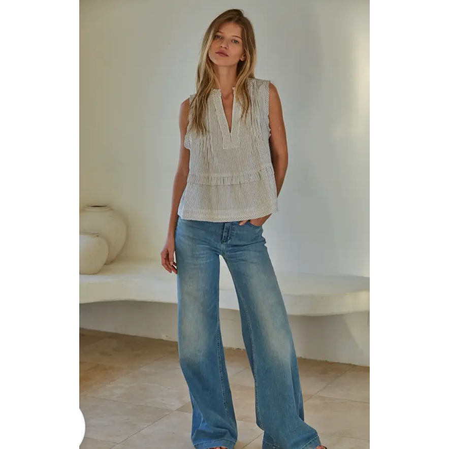 Seaside Stripe Popover