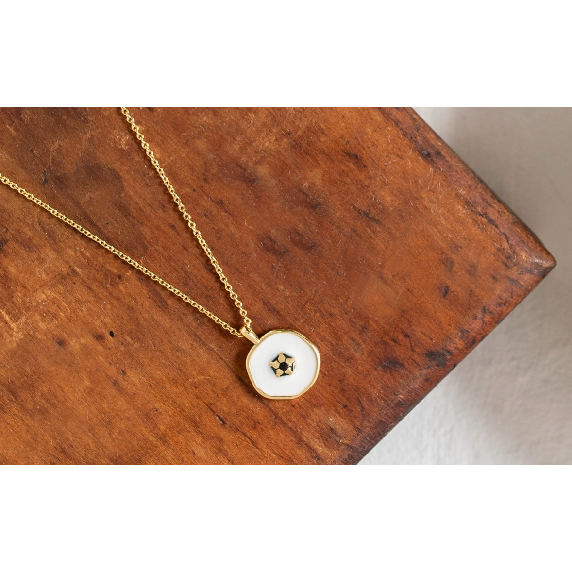 Soccer Ball Pendant Necklace
