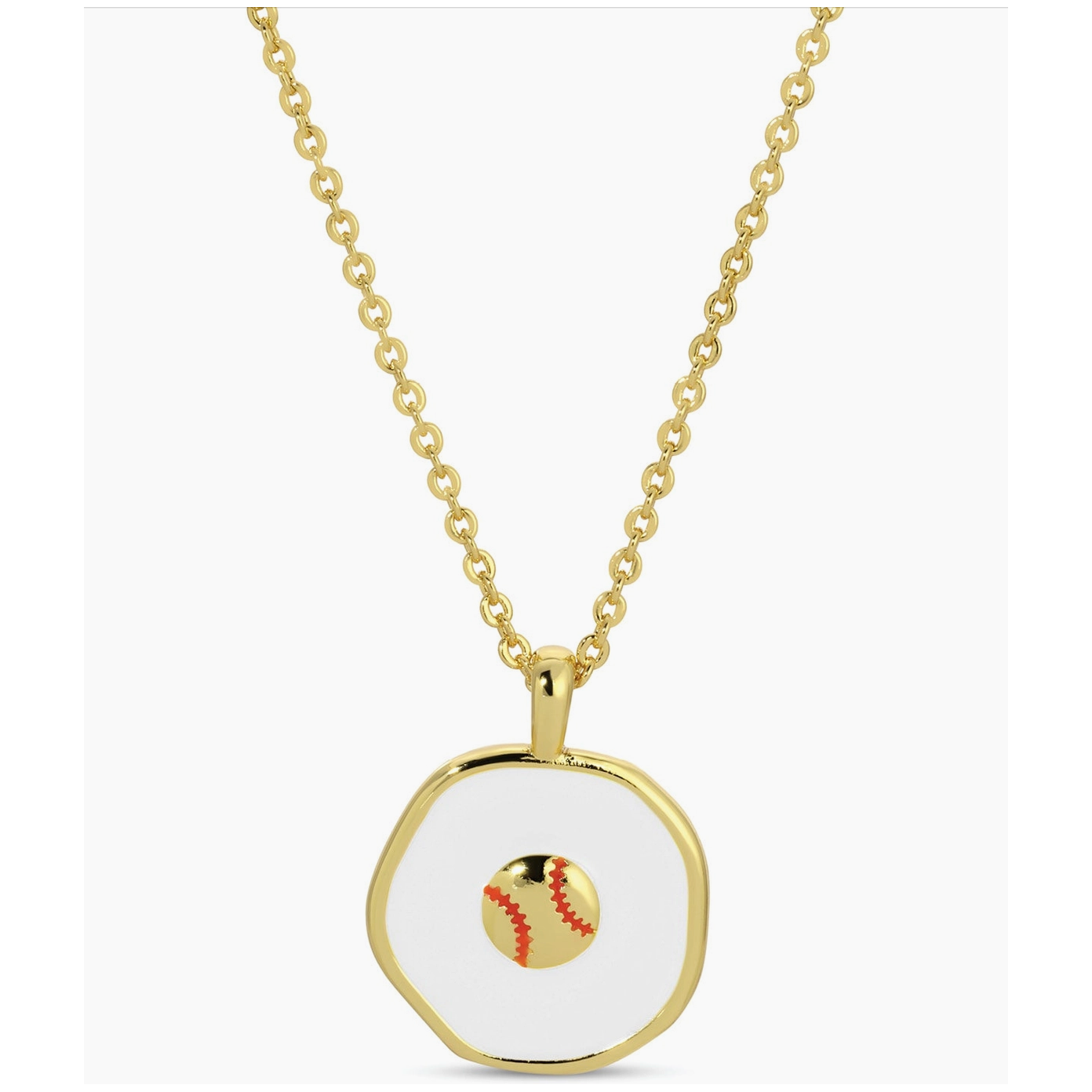 Grand Slam Baseball Pendant Necklace
