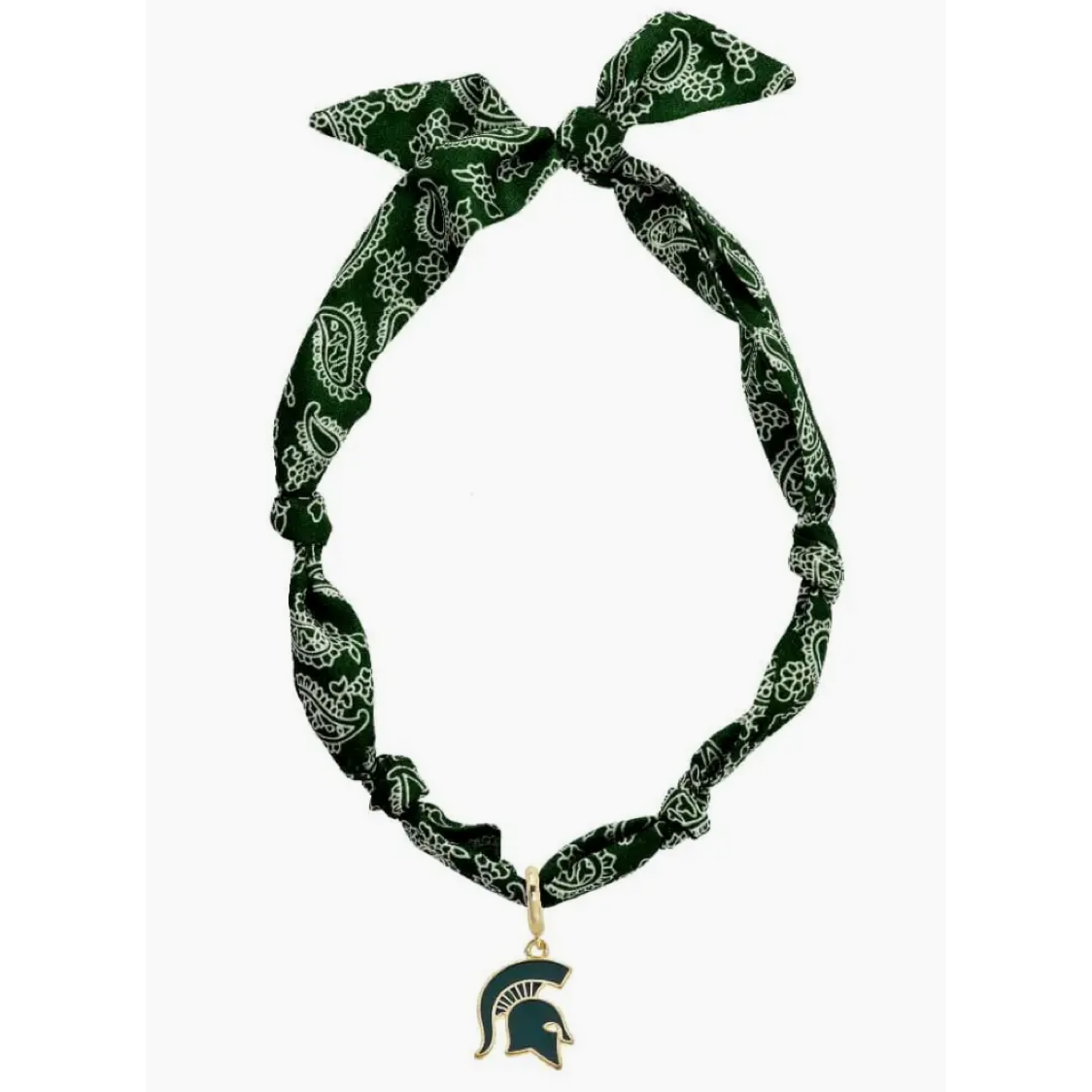 Michigan State Spartans Logo Bandana Scarf Necklace