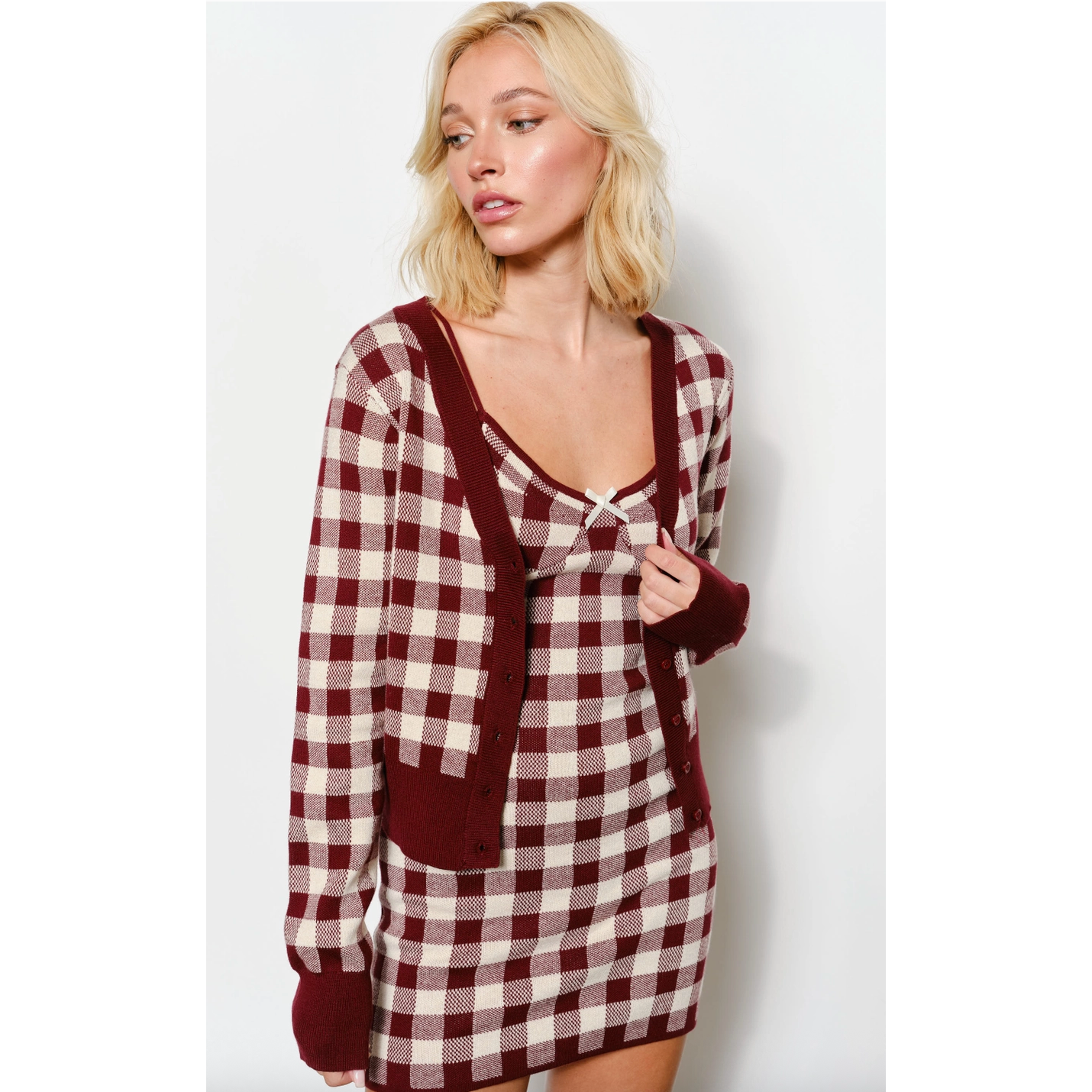 Sweet Check Knit Mini