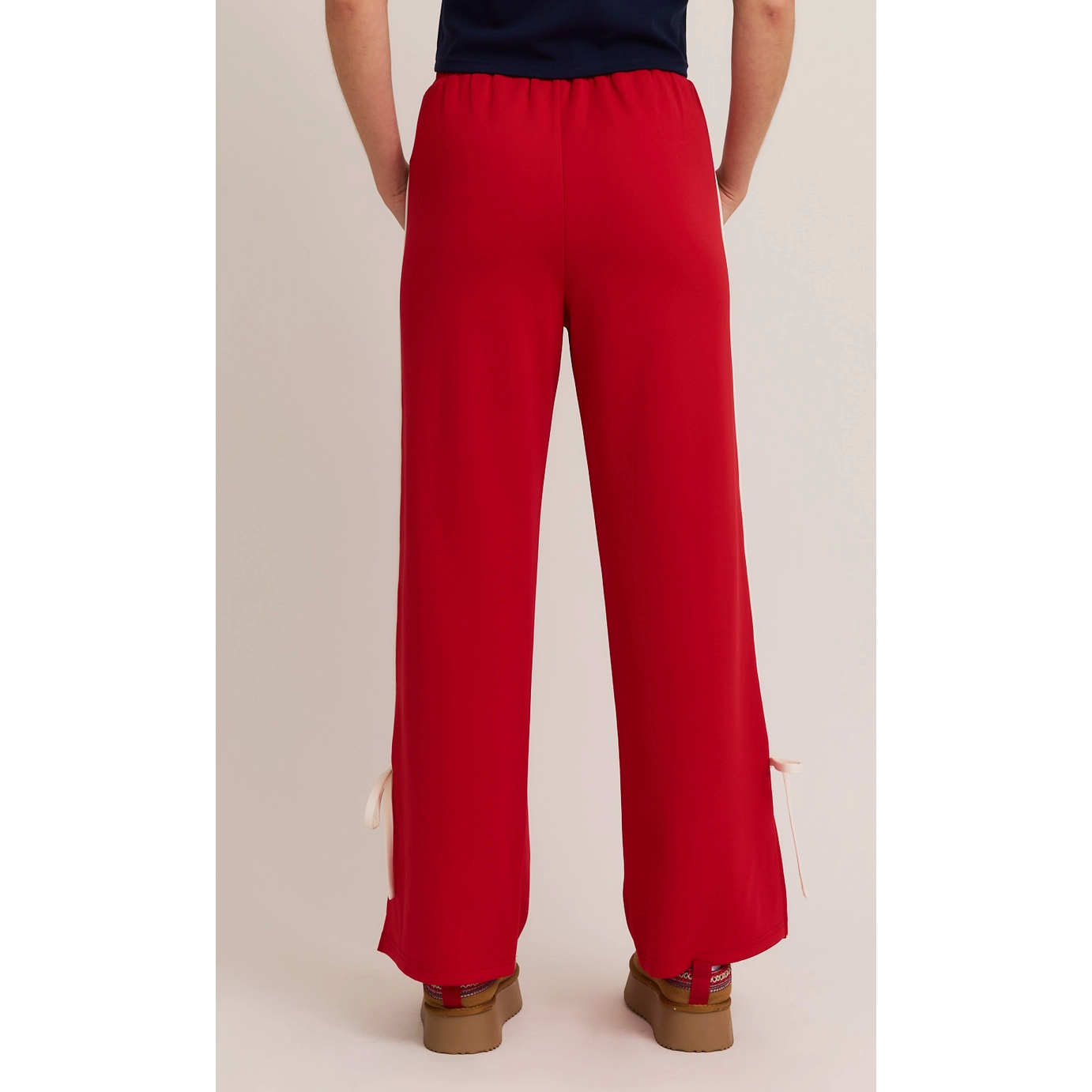 Bow Track Pants- Red