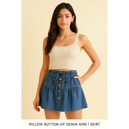 Willow Denim Mini Skirt