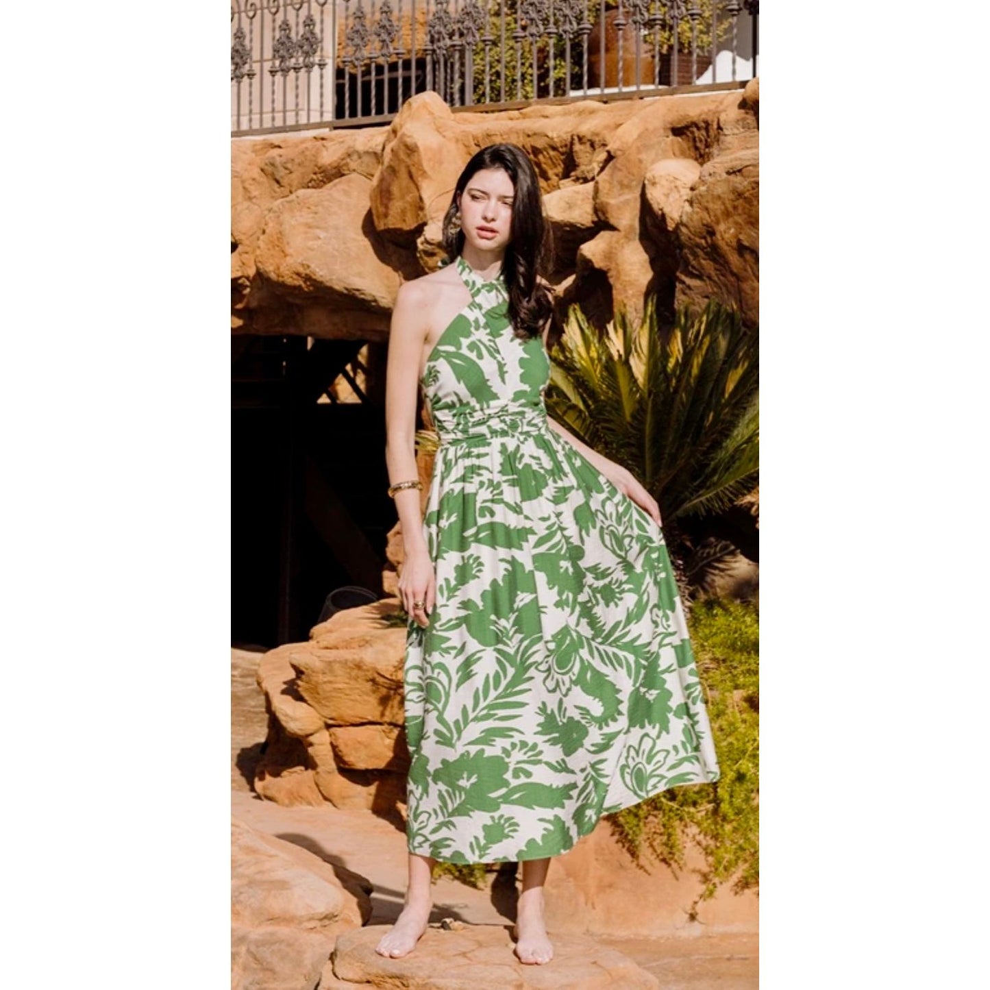 The Palm Springs Halter Dress