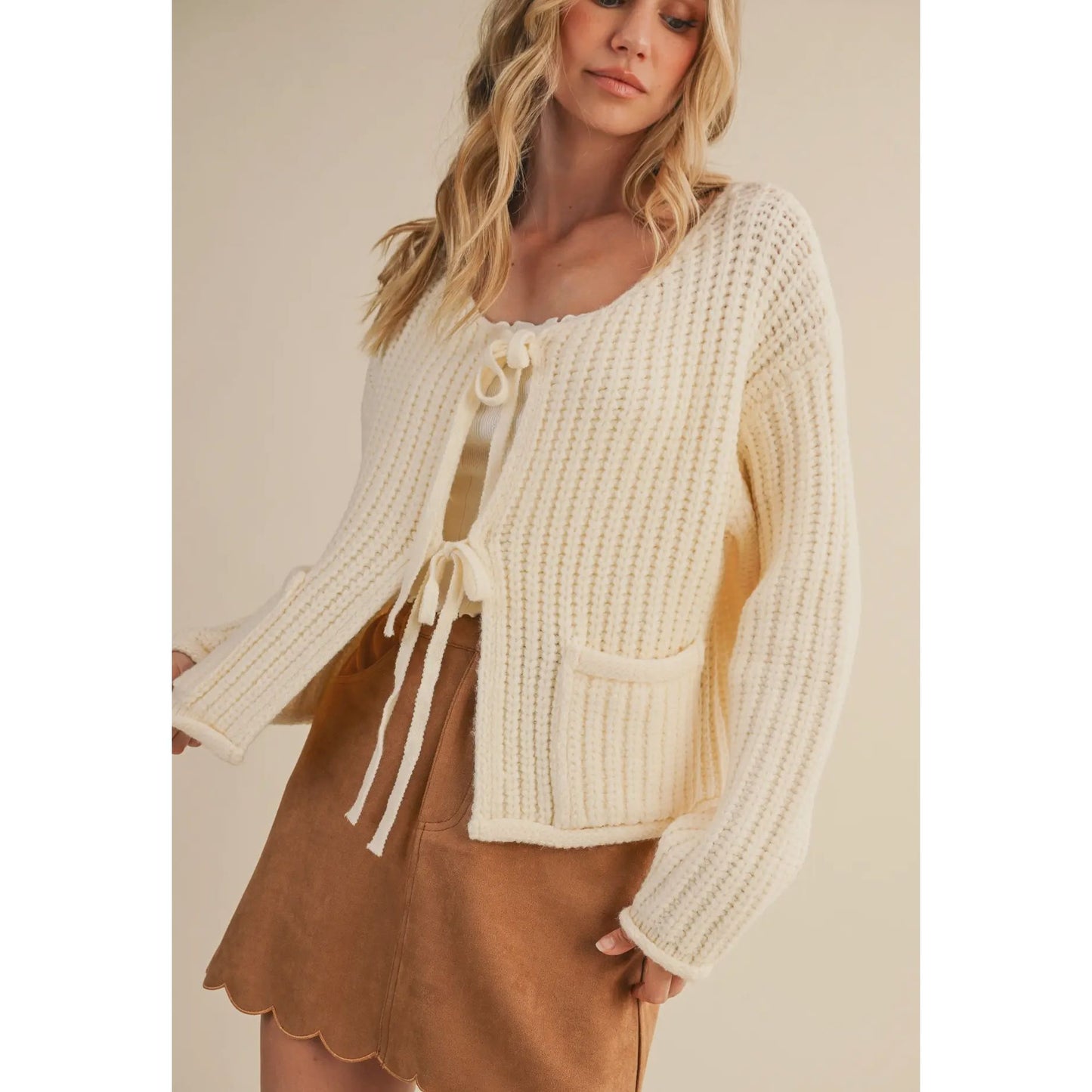 The Sweetheart Tie Cardigan