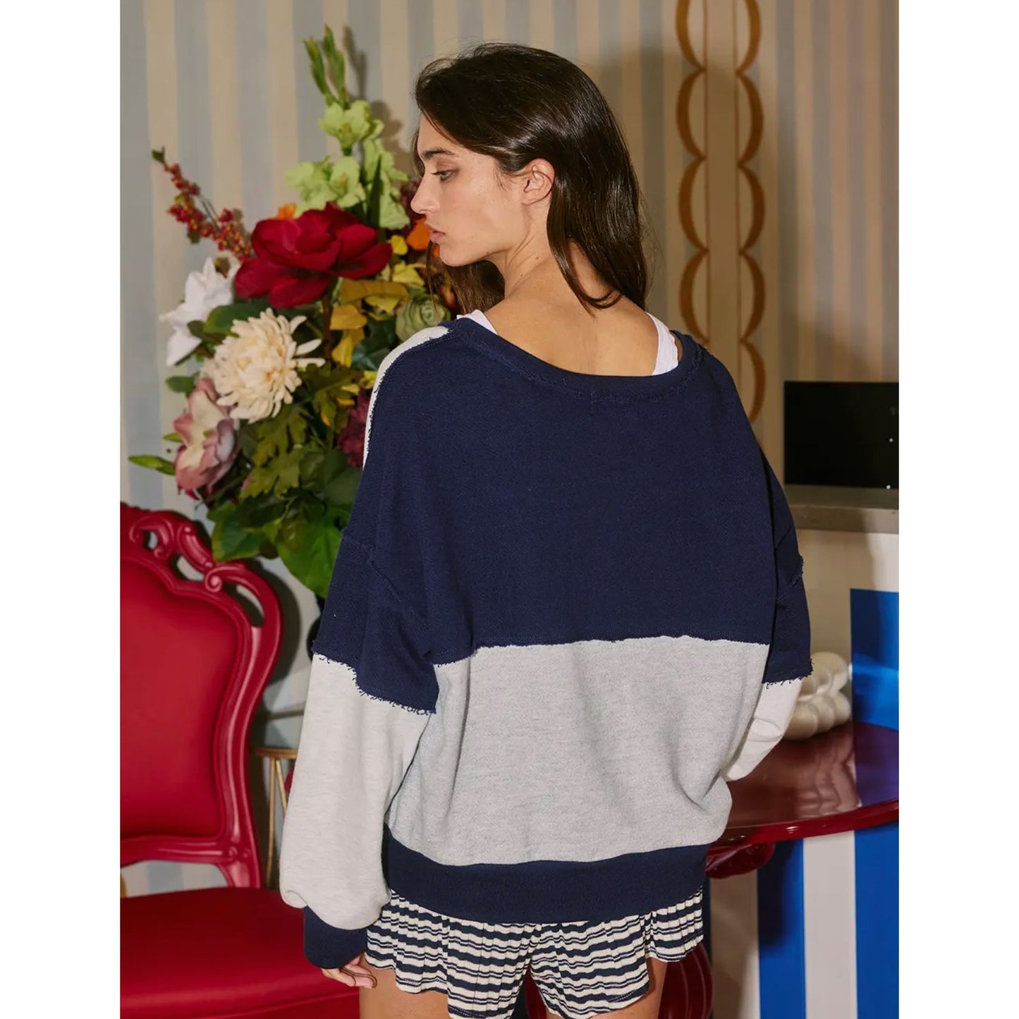 Weekend Drift Colorblock Sweatshirt