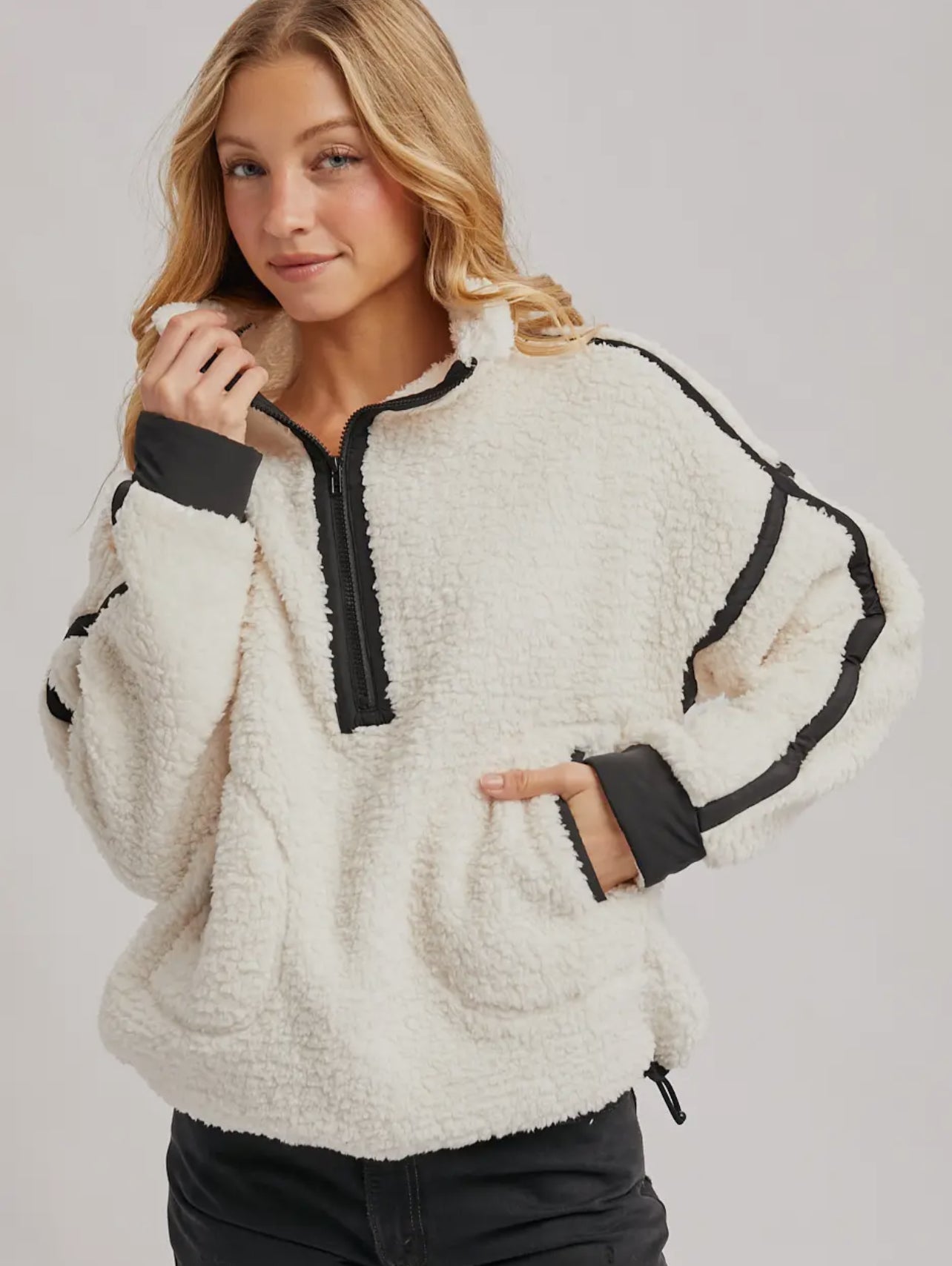 Snowline Contrast Sherpa Pullover