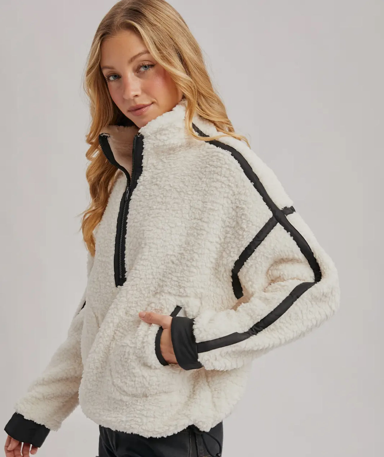 Snowline Contrast Sherpa Pullover