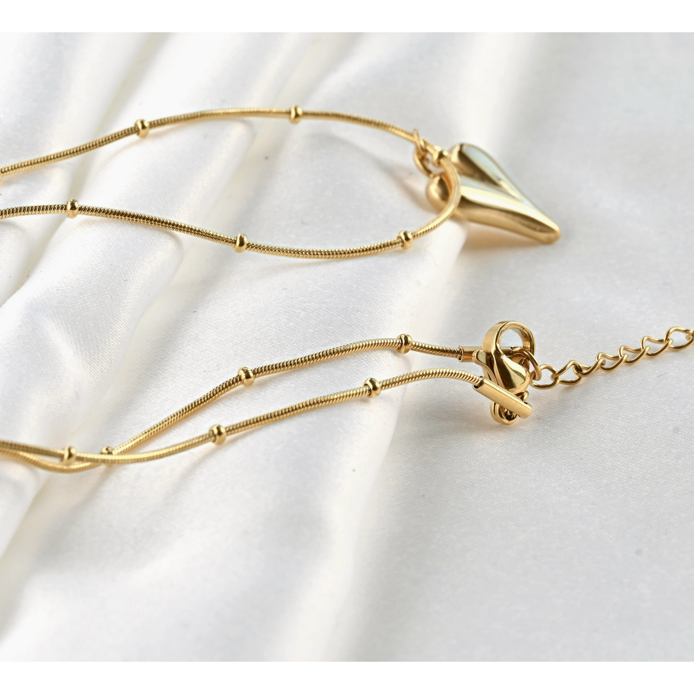 Golden Heartbeat Necklace