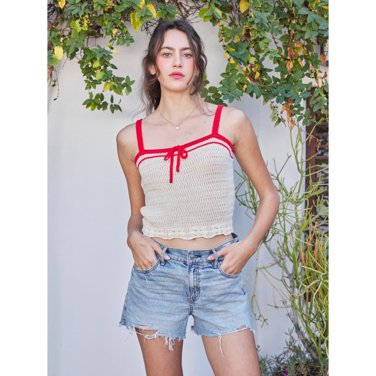 Vintage Charm Knit Tank