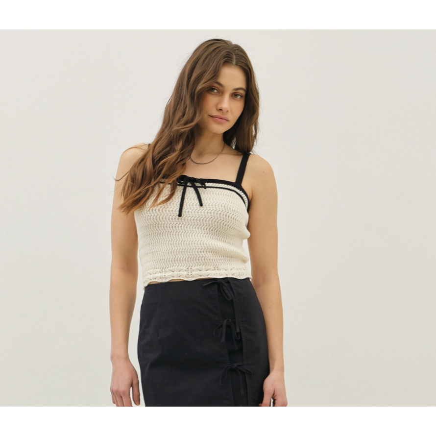 Vintage Charm Knit Tank