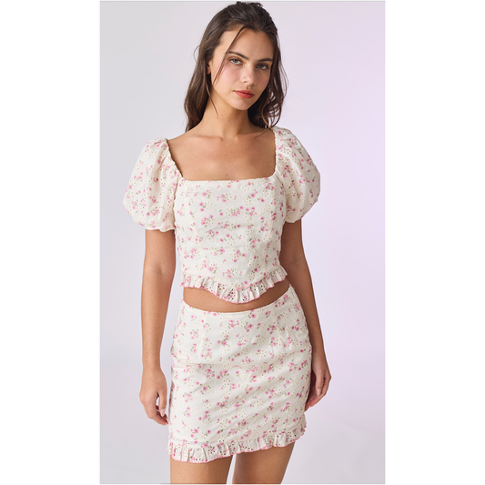 Everly Printed Eyelet Set