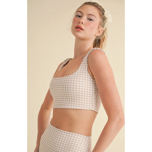 Gingham Glow Bra Top