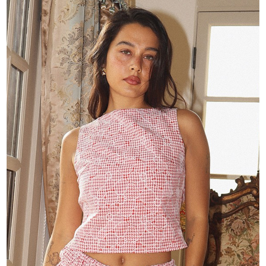 Cherry Twist Top
