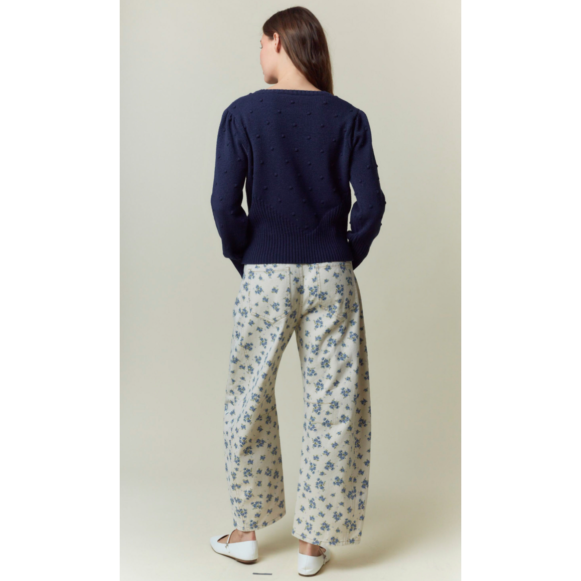 Floral Barrel Jeans