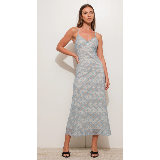 Blueberry Brunch Slip Dress