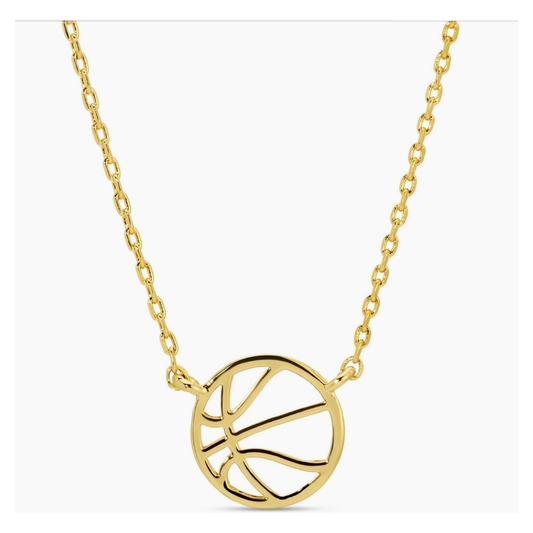 Basketball Petite Sports Necklace