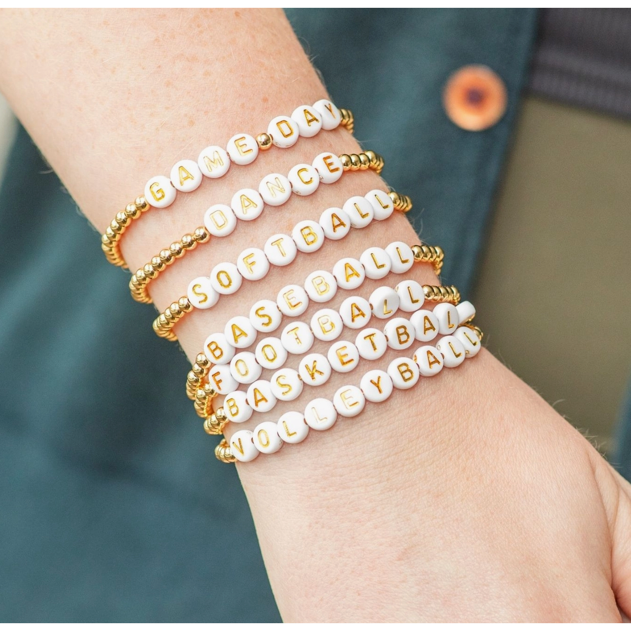 Game Day Beaded Bracelet