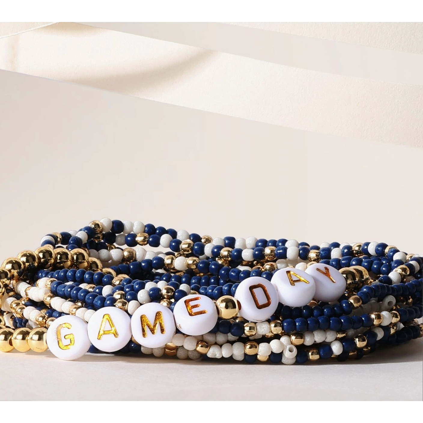 Game Day Beaded Bracelet