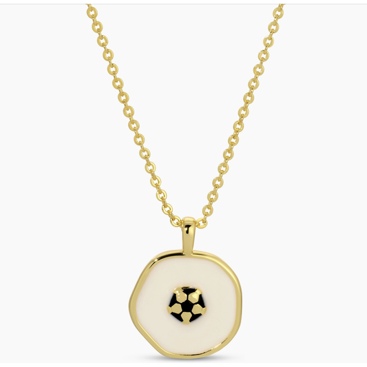 Soccer Ball Pendant Necklace