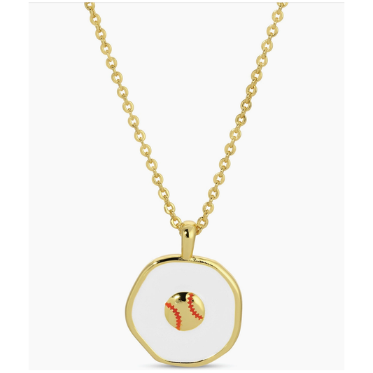 Grand Slam Baseball Pendant Necklace