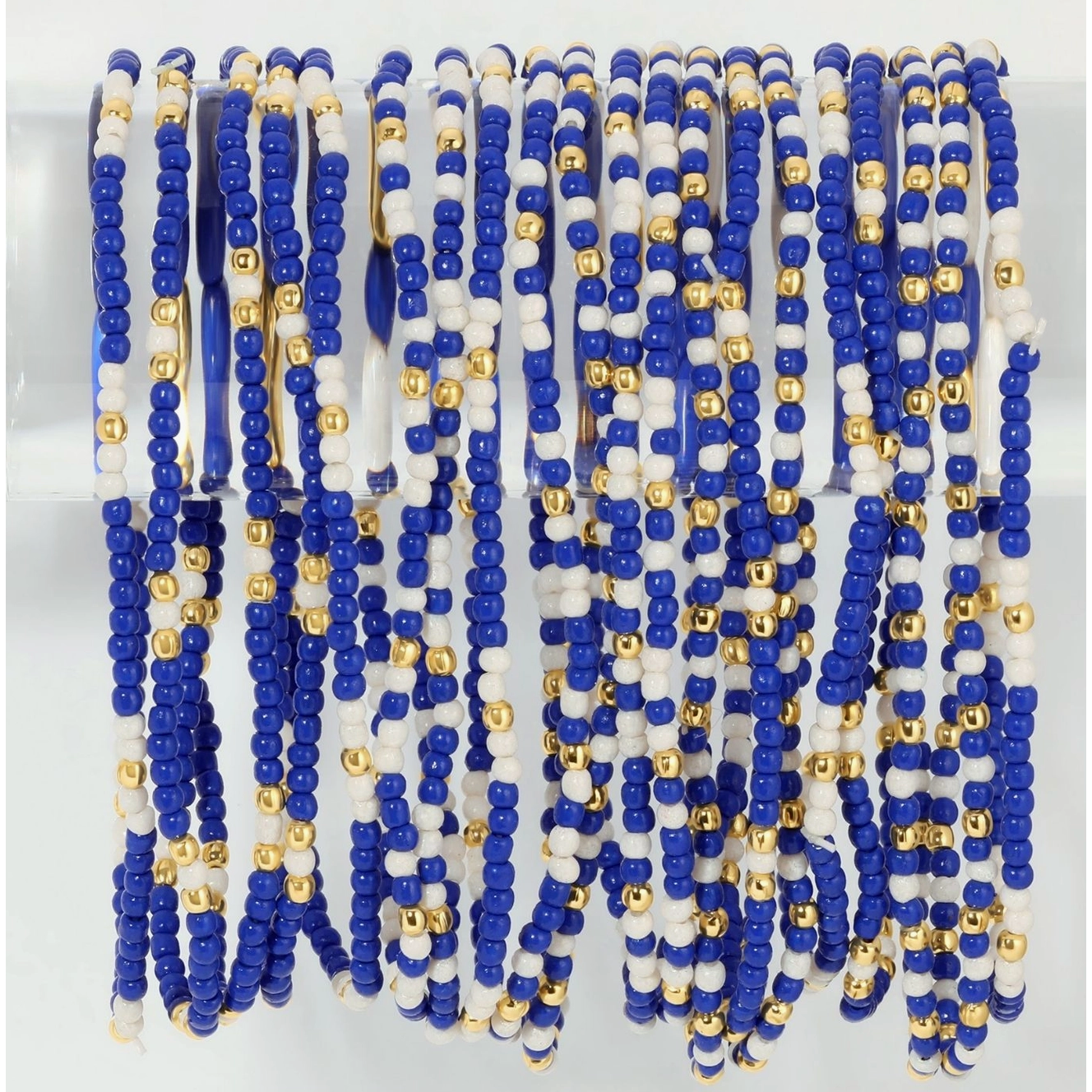 Stretch Beaded Game Day Bracelets
