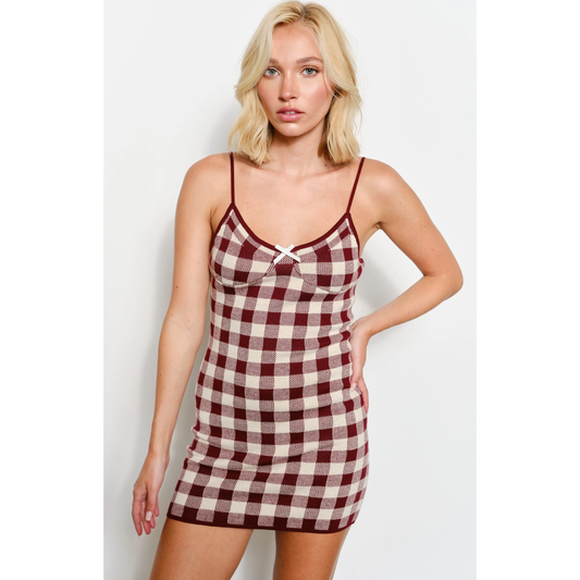 Sweet Check Knit Mini