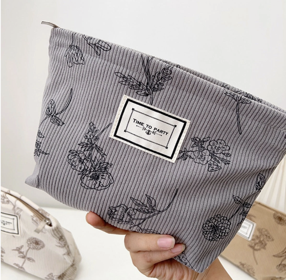 Floral Corduroy Bag