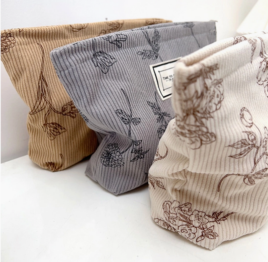 Floral Corduroy Bag