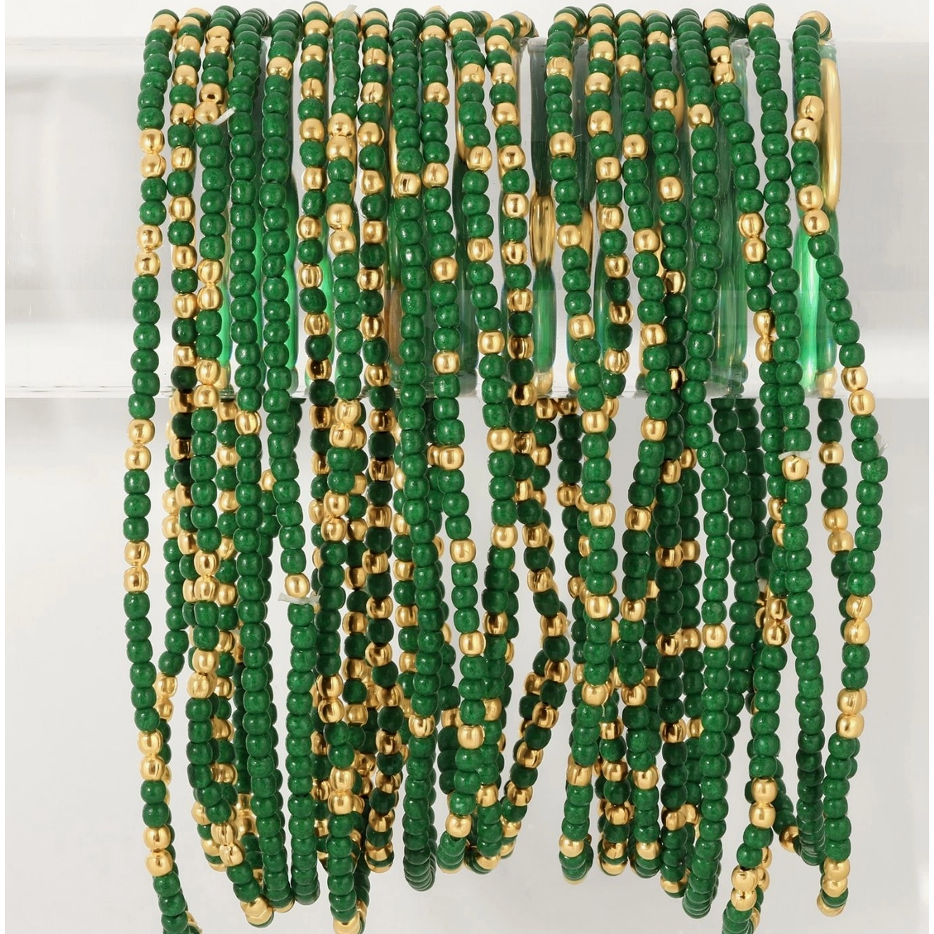 Stretch Beaded Game Day Bracelets